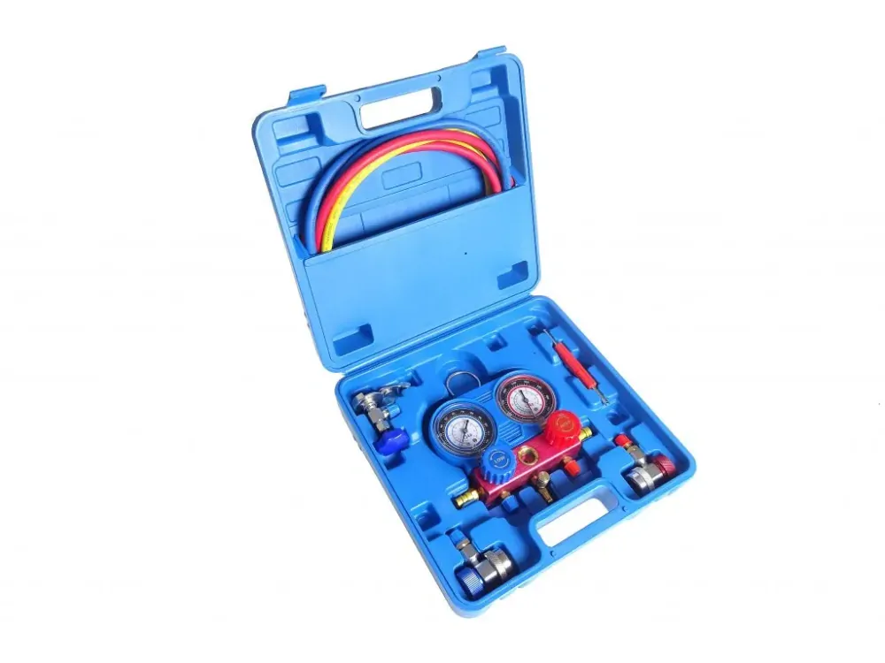 QUATROS QS13107 Sada na plnění a diagnostiku klimatizace automobilů, R134a