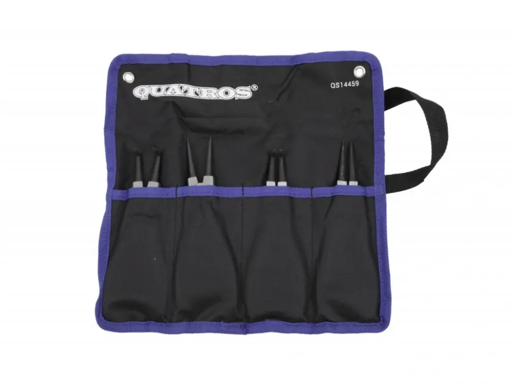 QUATROS QS14459 Kleště na segrovky rovné a zahnuté, vnitřní a vnější, sada 4 ks v obalu