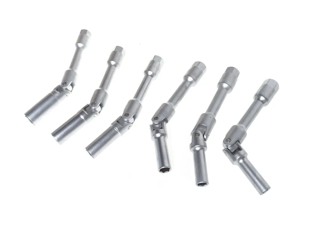 QUATROS QS20377 Nástrčné kloubové klíče na svíčky, 8-16 mm, sada 6 ks