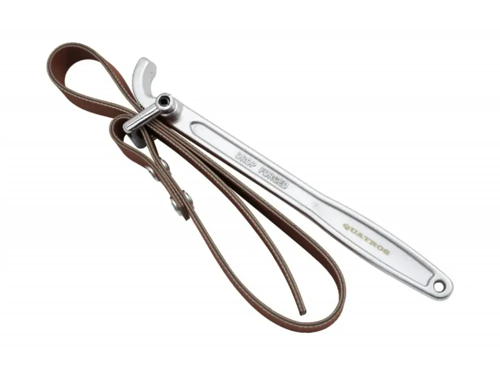 QUATROS QS60611 Klíč na olejové filtry s pásem nastavitelný do 220 mm