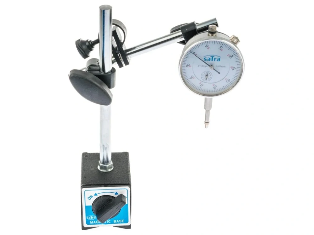 SATRA S-MAHO2 Magnetický stojan, stativ + úchylkoměr, rozsah 0 - 10 mm
