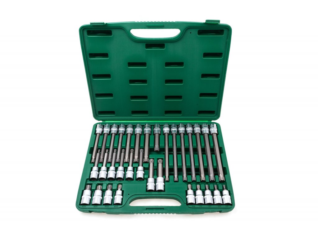 JONNESWAY S63H4132S Sada zástrčných hlavic RIBE, 1/2”, velikosti M5-M14, 32 kusů