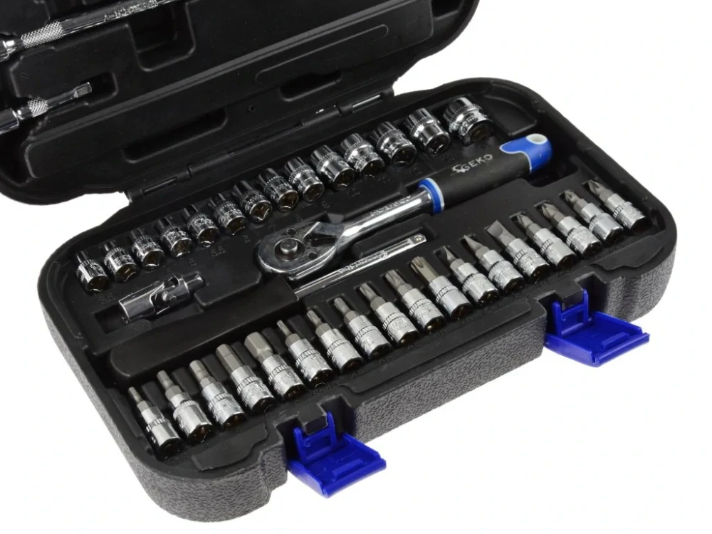 GEKO G10152 Gola sada 1/4", ráčna 45 zubů, 38ks