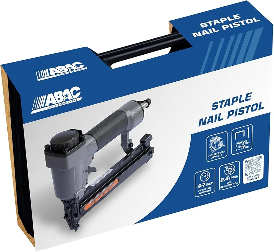 ABAC ATK-X Premium kit pneumatická sada (sponkovačka, hřebíkovačka, pneuhustič, mycí pistole, nástavce, stříkací pistole)