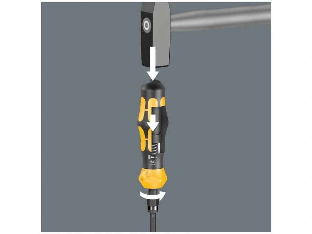 WERA 018100 Kraftform Plus 921 Rázový šroubovák, 1/4", max. moment 25 Nm