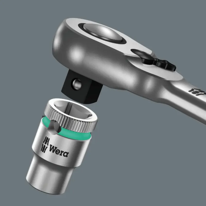 Wera 004034 Ráčna Zyklop Metal 8004 B 3/8", přep. páčka