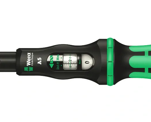 WERA 075604 Momentový klíč Wera Click-Torque A 5 s přepínací ráčnou 1/4" (2,5 ÷ 25 Nm)