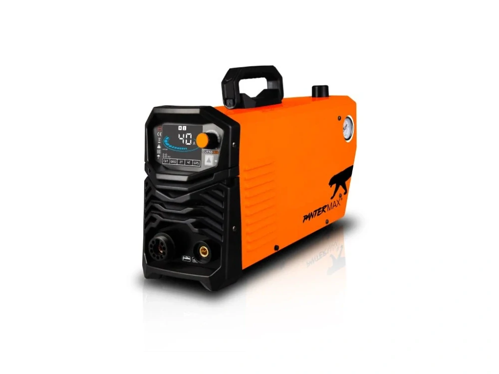 PANTERMAX CUT50LCD ruční invertorová plazmová řezačka SET2 + kompresor Airflow 56 + samostmívací kukla