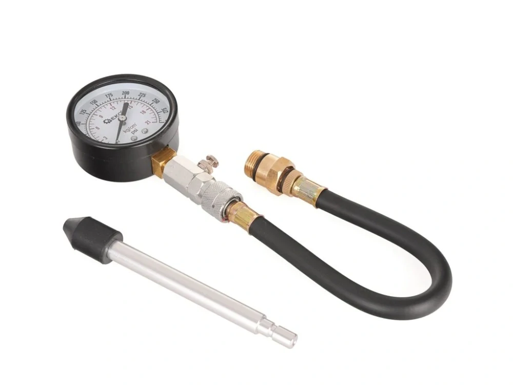GEKO G02500 Kompresiometr - tester komprese pro benzínové motory, 0-21 bar