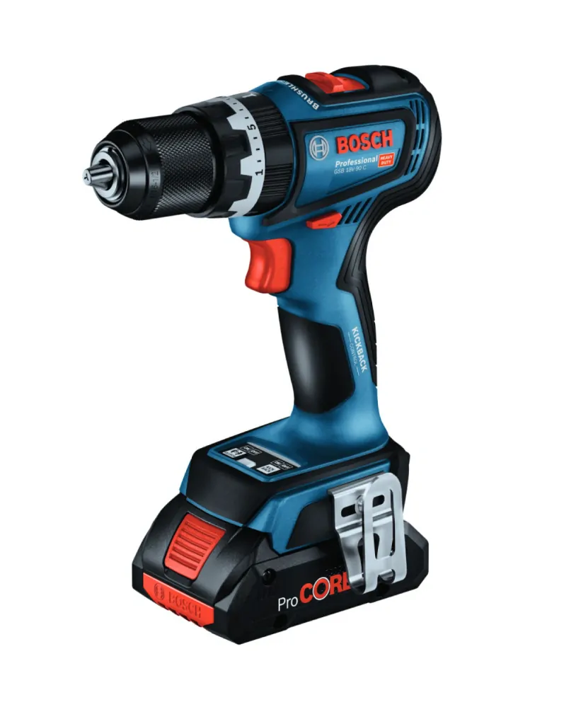 BOSCH GSB 18V-90 C solo Aku příklepová vrtačka 18V (bez aku) - 06019K6102