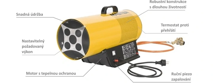 Master BLP 17 M Plynové topidlo 10 - 16 kW