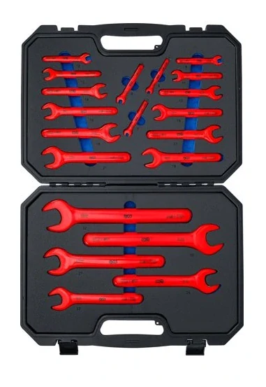 BGS 71085 Elektrikářské ploché klíče VDE, izolované, 6-32 mm, sada 20 dílů