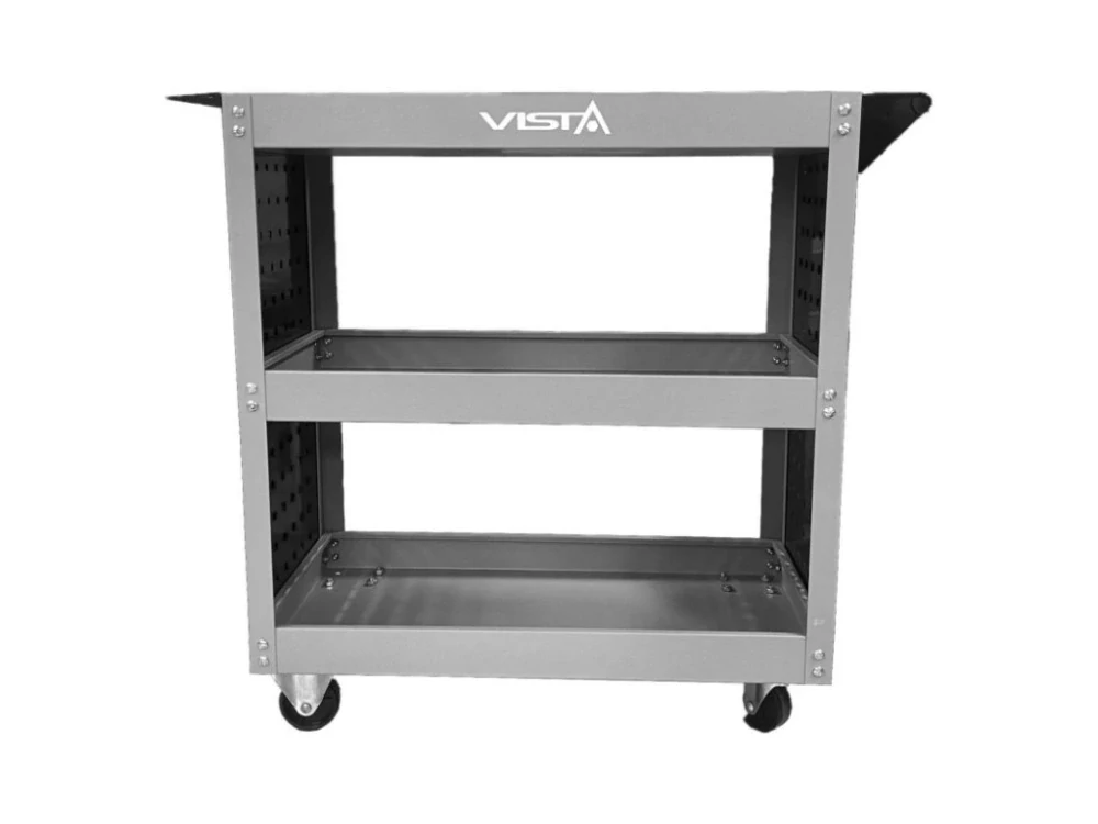 VISTA V-H3TC Dílenský vozík, 3 police, 12 háčků, 80x35x74 cm