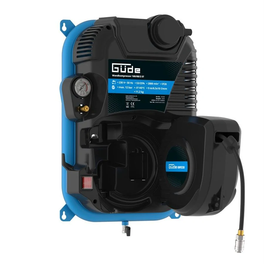 GÜDE 160/08/2 ST BEZOLEJOVÝ NÁSTĚNNÝ KOMPRESOR 1,1kW - 50160