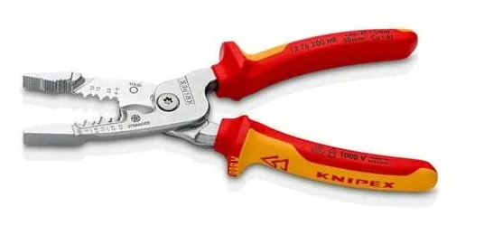 KNIPEX 13 76 200 ME Kleště odizolovací, multifunkční, elektrikářské VDE, délka 200 mm