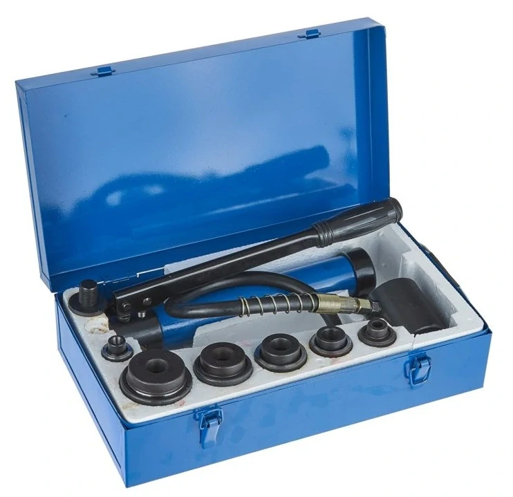 GEKO G00915 Děrovač plechu, hydraulický, 22-60 mm, ruční pumpa