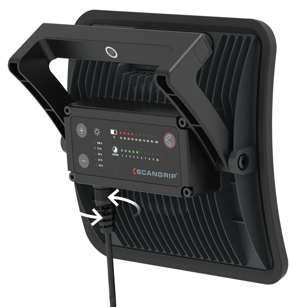 Scangrip NOVA 4 C+R Pracovní svítilna LED, kompaktní, nabíjecí, až 4000 lm, 1010 mAh