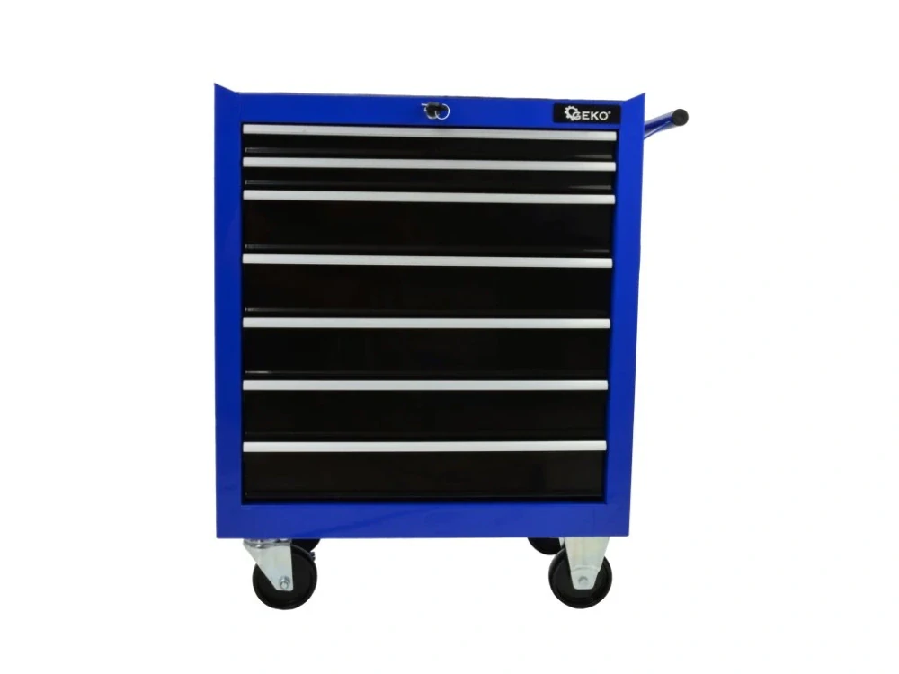 GEKO G10806 Dílenský vozík nevybavený, 7 zásuvek, s postranním úchytem