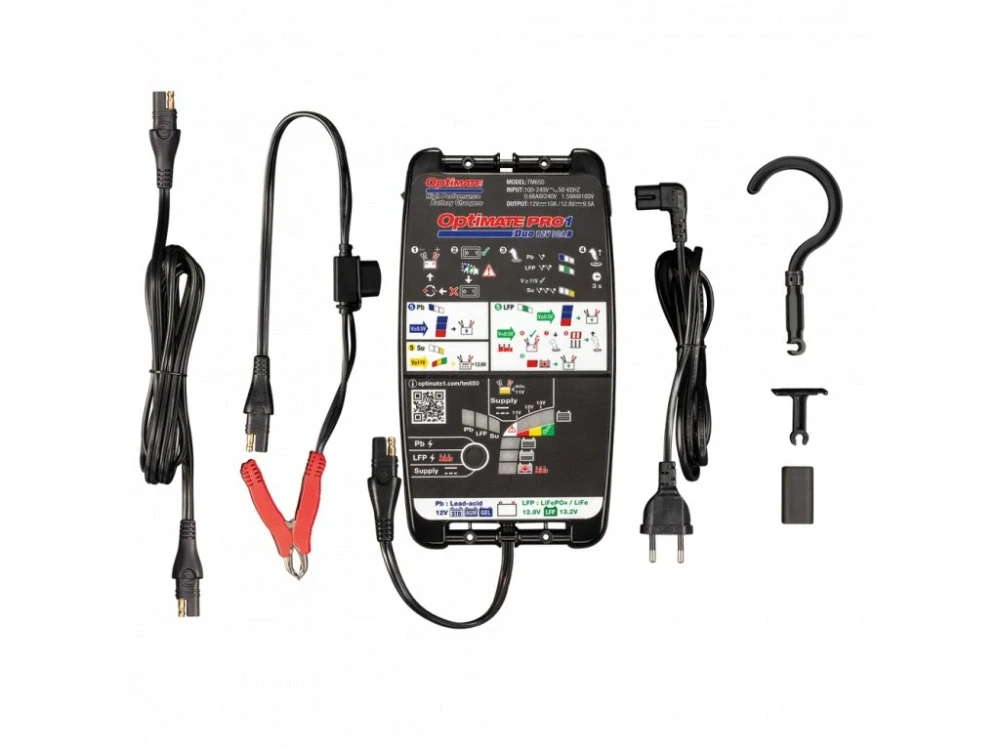 OPTIMATE PRO 1 DUO (12V/10A) TM650 profesionální nabíječka s testrem