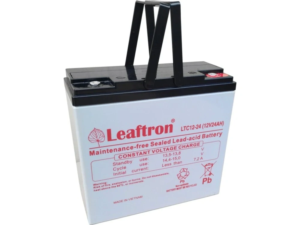 Leaftron LTC12-24 (12V/24Ah) záložní, bezúdržbový, akumulátor