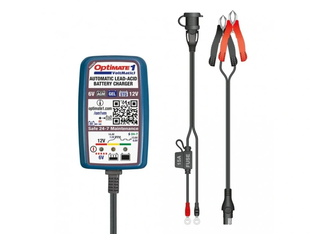 OPTIMATE 1 VOLTMATIC 12V 0,8A nabíječ autobaterií - TM88/TM400A