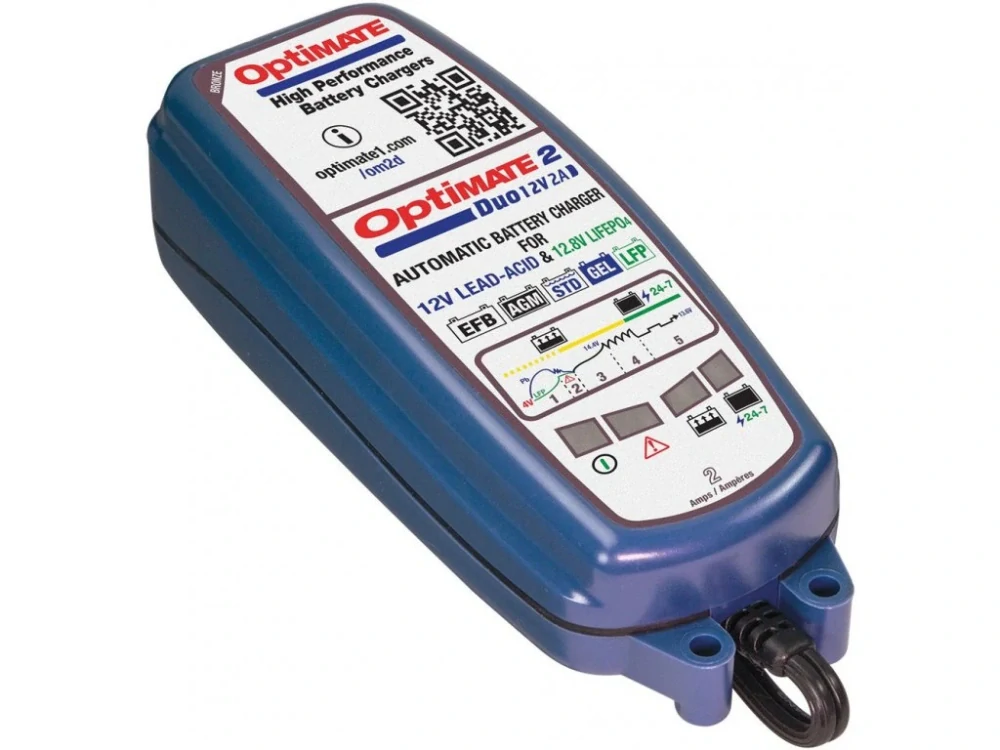 TECMATE OPTIMATE 2 DUO 12V 2A nabíječ autobaterií - TM550