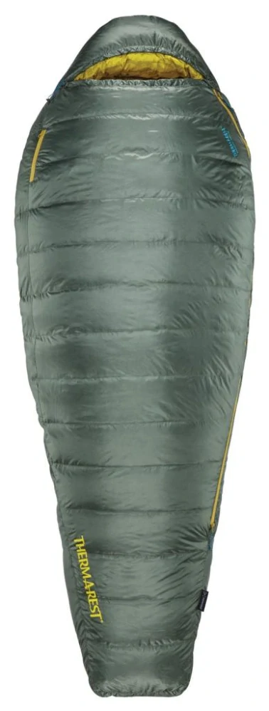 Therm-a-Rest QUESTAR 20F/-6C Long Balsam péřový spacák šedý
