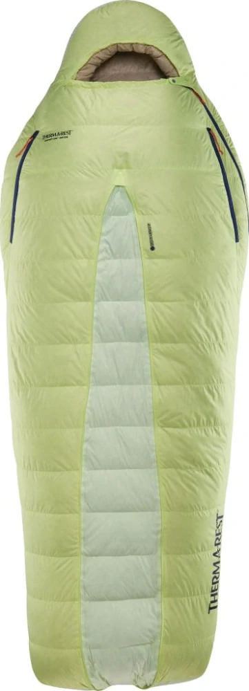Therm-a-Rest BOOST 650 32F/0C Long Meadow Green péřový spacák žlutozelený
