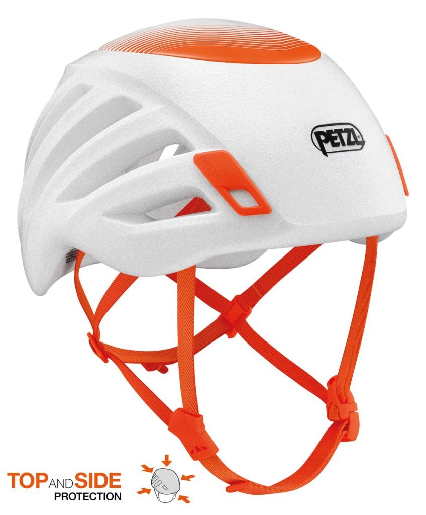 PETZL SIROCCO ML WHITE horolezecká přilba bílo-oranžová