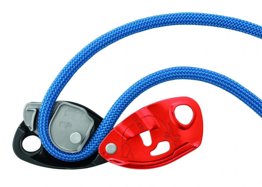 PETZL GRIGRI jistící brzda červeno-oranžová