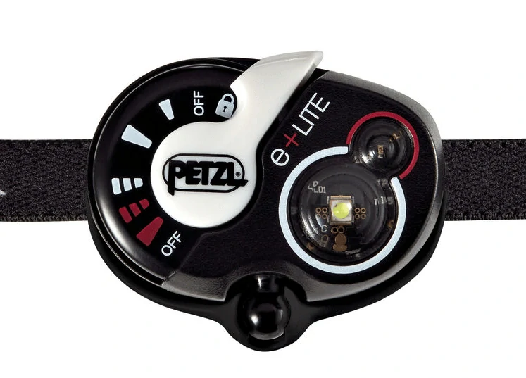 PETZL e+LITE ultra lehká čelová svítilna černá