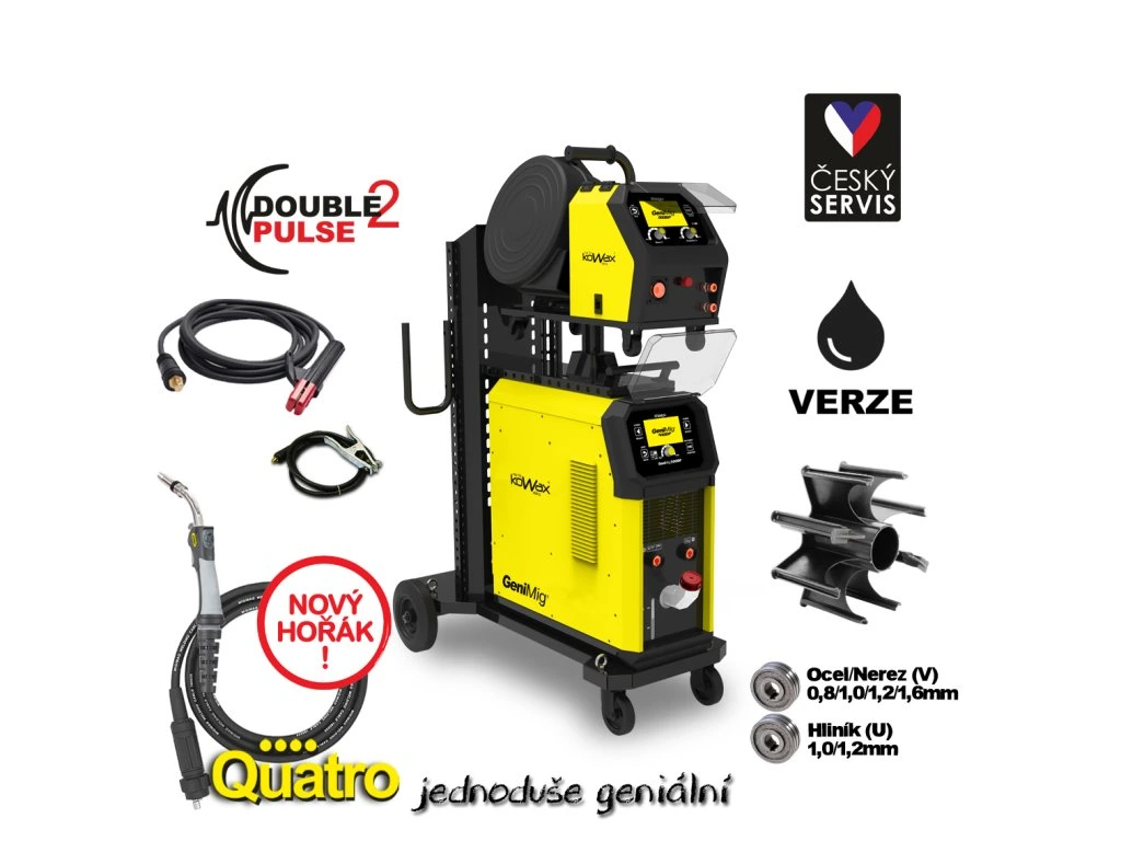 KOWAX GeniMig 500DP LCD5 Svářecí invertor MIG/MAG/LiftTIG