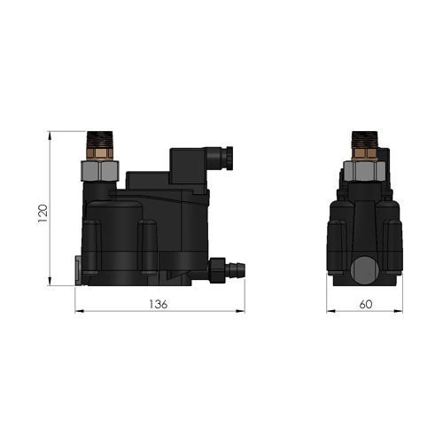 LD100 elektronický bezeztrátový odpouštěč kondenzátu 1/2", 0,2 - 16bar