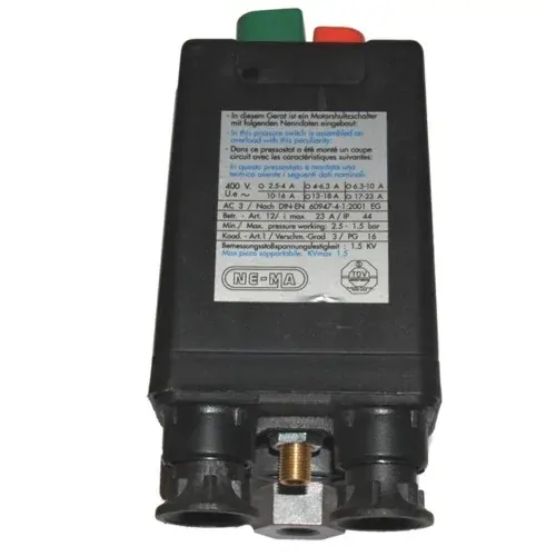 NE-MA tlakový spínač 400V 1x 3/8" + 3x 1/4", 6,3-10A, 11 bar - 9063148