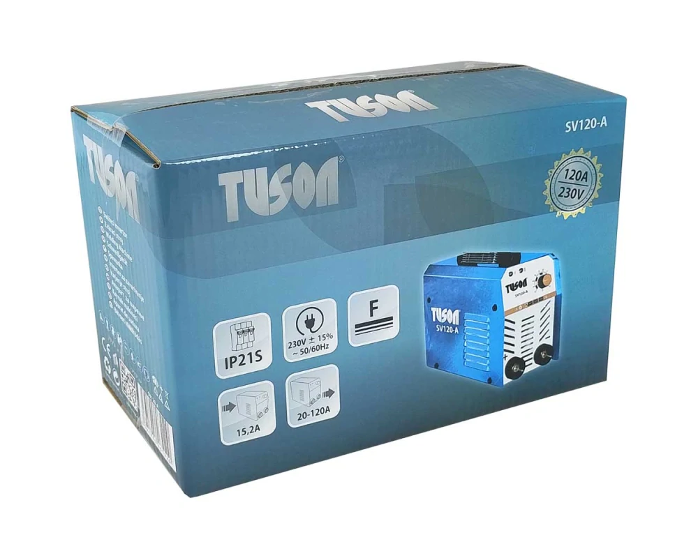 TUSON SV120-A Svářecí invertor, metoda MMA + kabely