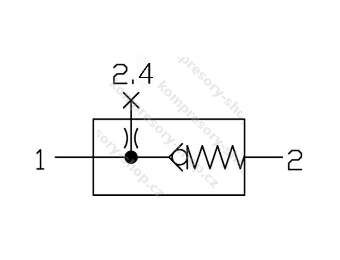 KNOCKS KREV-138 (G3/8") zpětný ventil