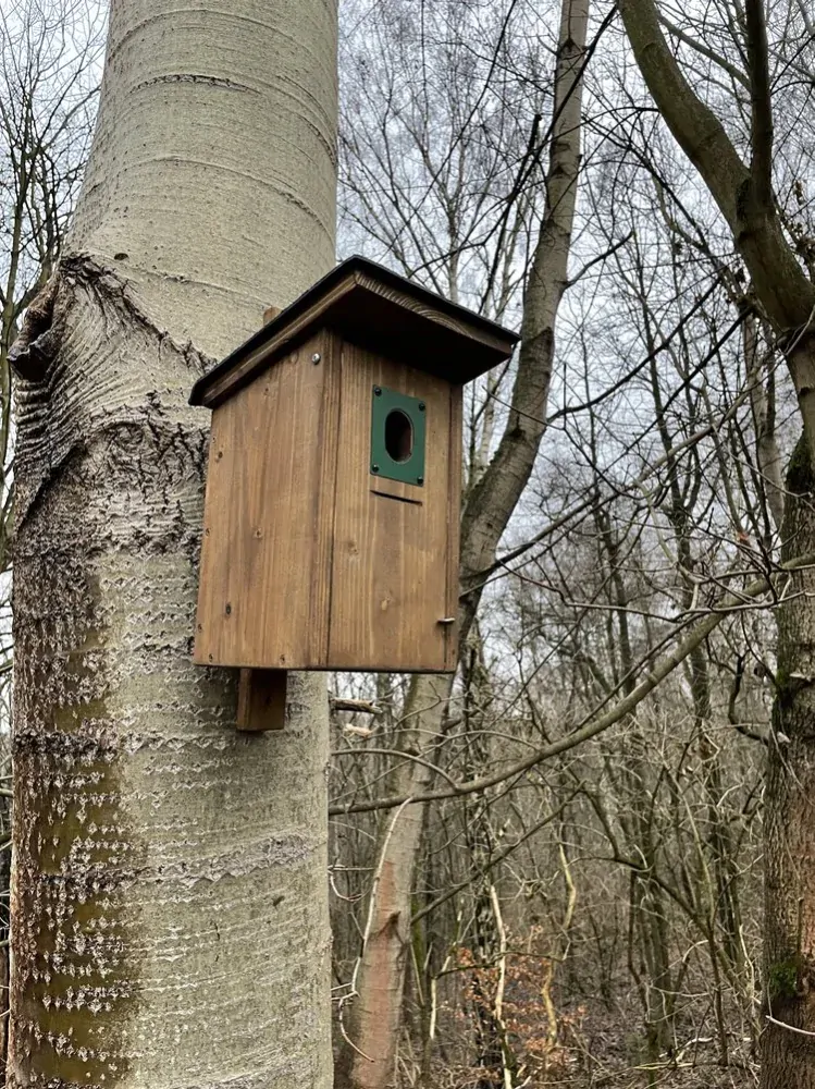 Univerzální dřevěná ptačí budka hnědá - PELA04