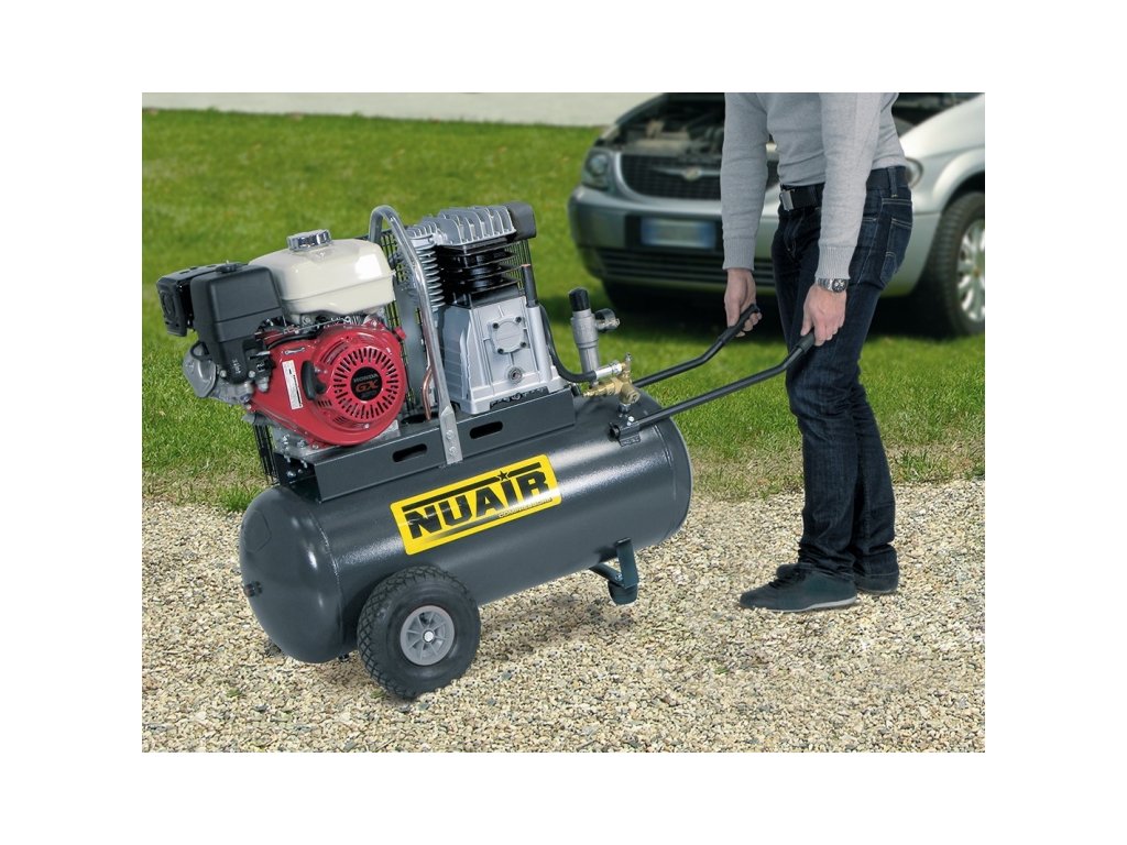 NUAIR B3800/5,5S/100 Honda benzinový pístový kompresor 4kW