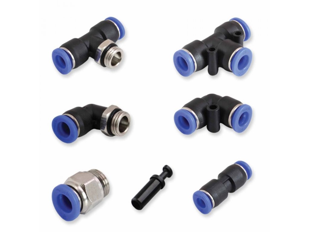 ASTA A-F180T Hadicové rychlospojky, různé druhy, sada 180 ks