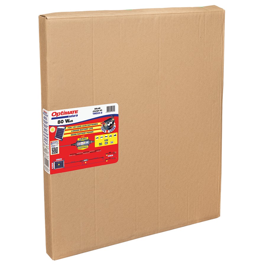 TECMATE OPTIMATE Solar 12V/80W (6,7A) TM523-8 solární nabíječka