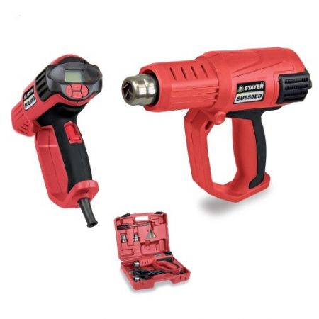 STAYER SU 650 EDK LED horkovzdušná pistole 2000W + příslušenství