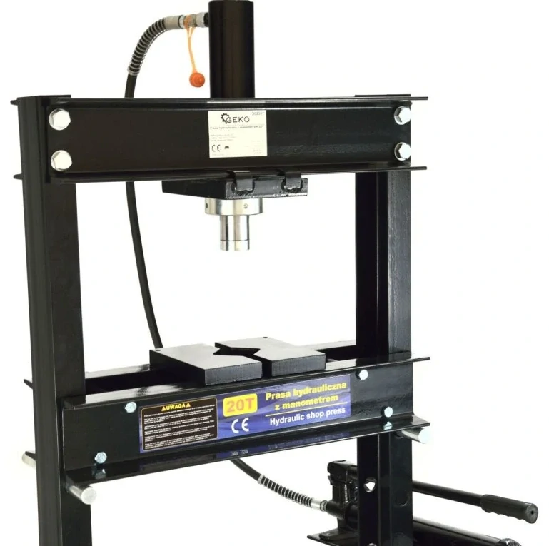 GEKO G02087 Hydraulický dílenský lis 20t, s manometrem