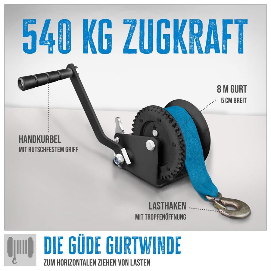 GÜDE GGHW 540/8 PÁSOVÝ NAVIJÁK 540kg - 38354
