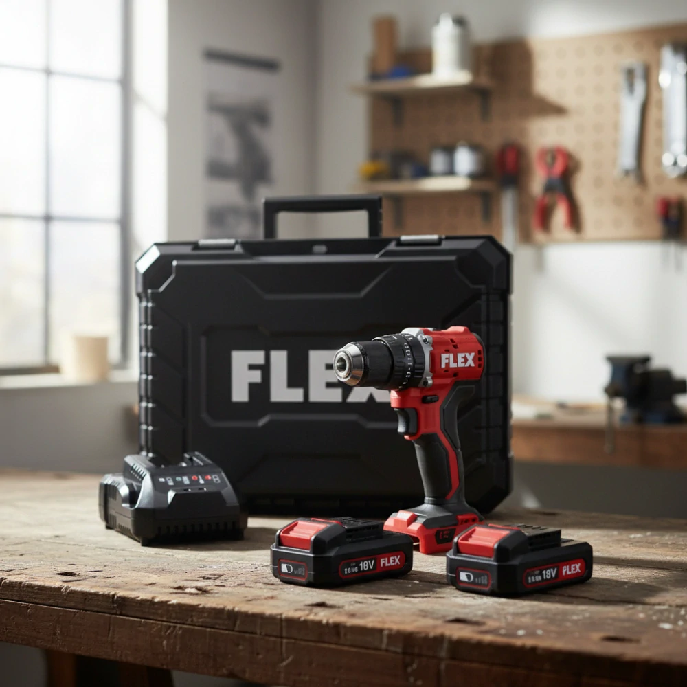 FLEX PD 2G 18.0-EC LD/2.5 Set Aku příklepová vrtačka 18V / 2x 2,5Ah - 519057