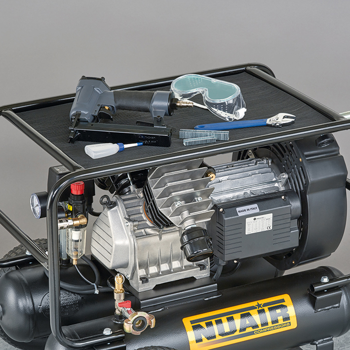 NUAIR GVM/11+11 profesionální dvouválcový stavební olejový kompresor 2,2kW