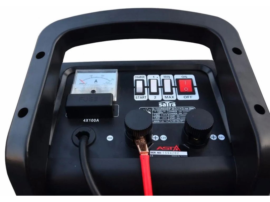 SATRA S-THOR600 Nabíječka autobaterií - startovací zdroj, 12V a 24V, 500A