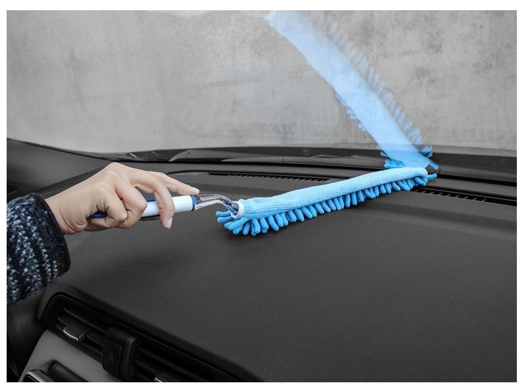 APA Prachovka pro čištění interiéru auta, extra délka 50 cm, mikrovlákno