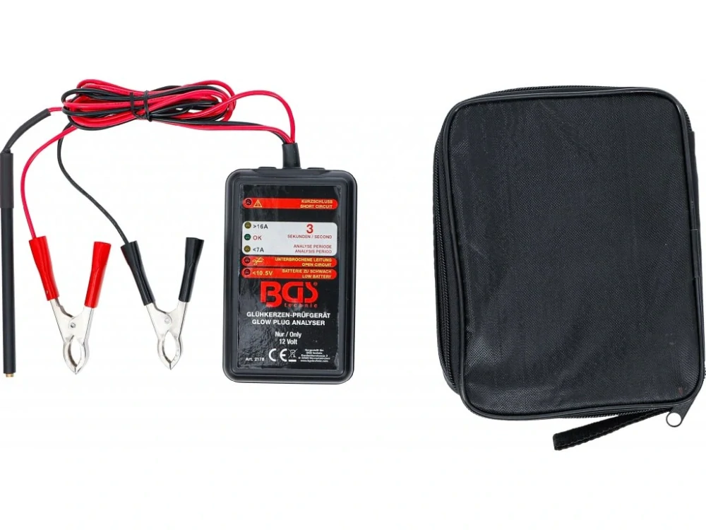 BGS 2178 Tester - zkoušečka žhavicích svíček diesel 12 V, bez demontáže, LED indikace