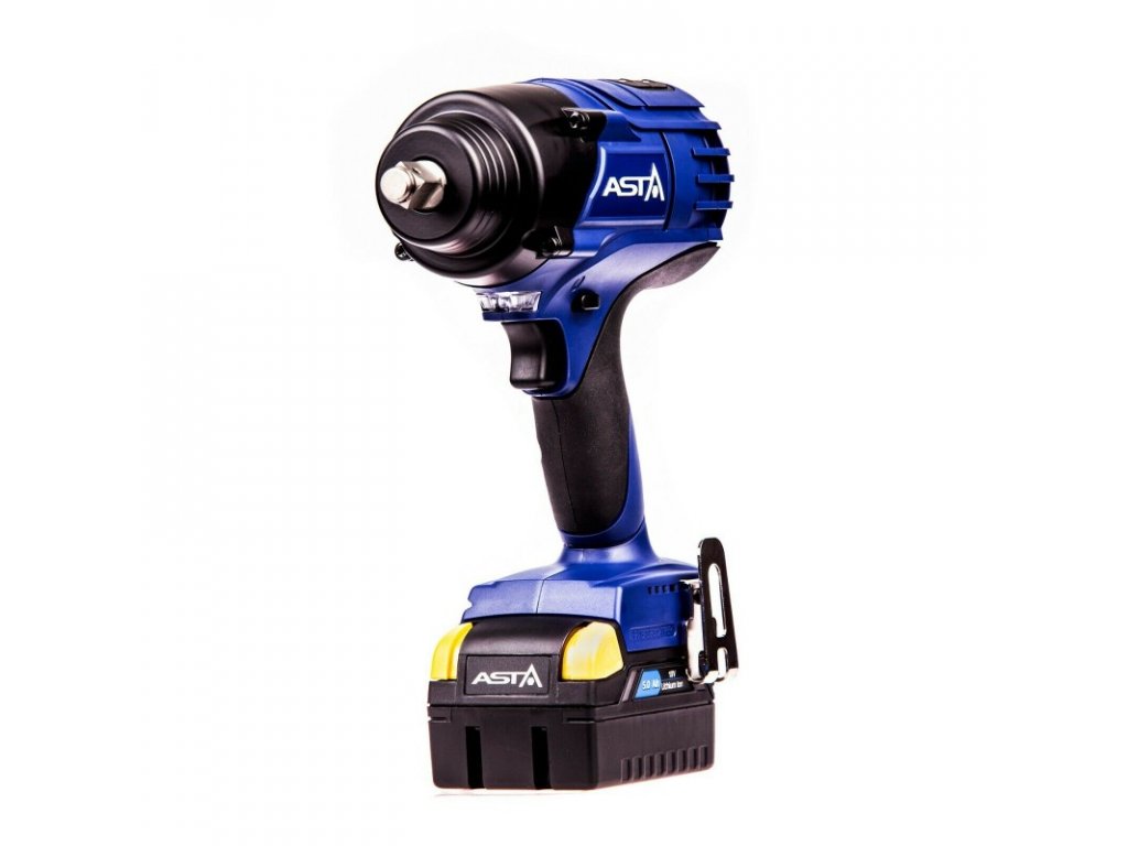 ASTA A-BA1250 Aku rázový utahovák 1/2", extra výkonný 1250 Nm, 18V, 2x 5.0Ah Li-Ion