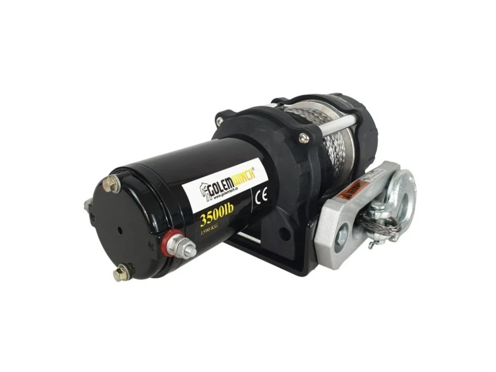 Golemtech N01S Elektrický naviják Golemwinch 3500 SYNT, 1,6 t, syntetické lano, pro čtyřkolky